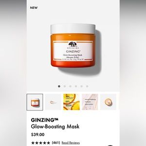 NIB ORIGINS GINZING™ Glow-Boosting Mask 75ml/2.5oz